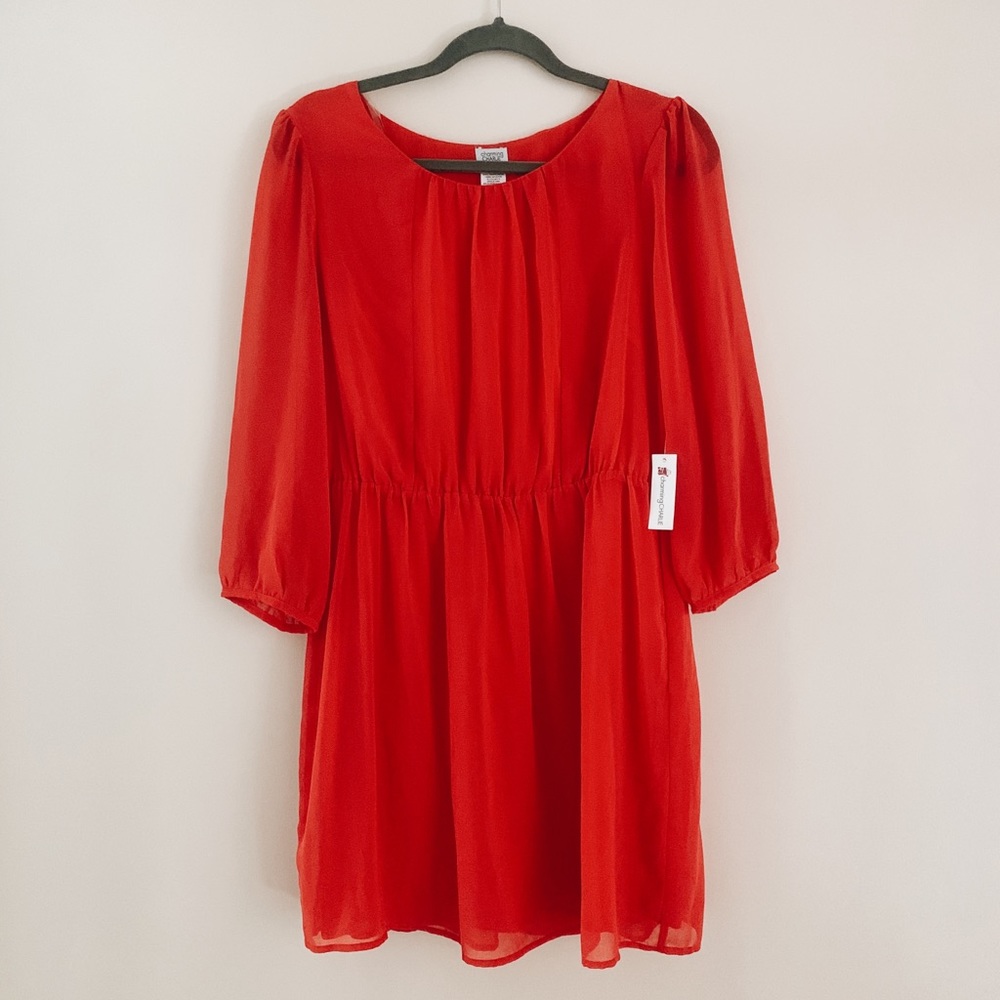 NWT Red Long-Sleeved Dress from Charming Charlie